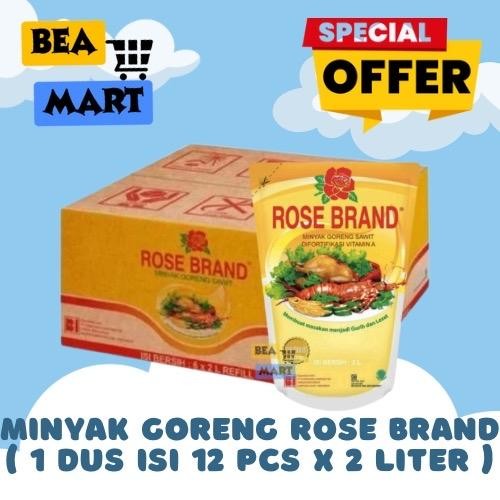 

[ INSTANT ONLY ] Minyak Goreng ROSE BRAND 1 Dus Isi 6 Pcs x 2 Liter | Kemasan RoseBrand Refill Pouch 1 Karton 2L 2 L Promo