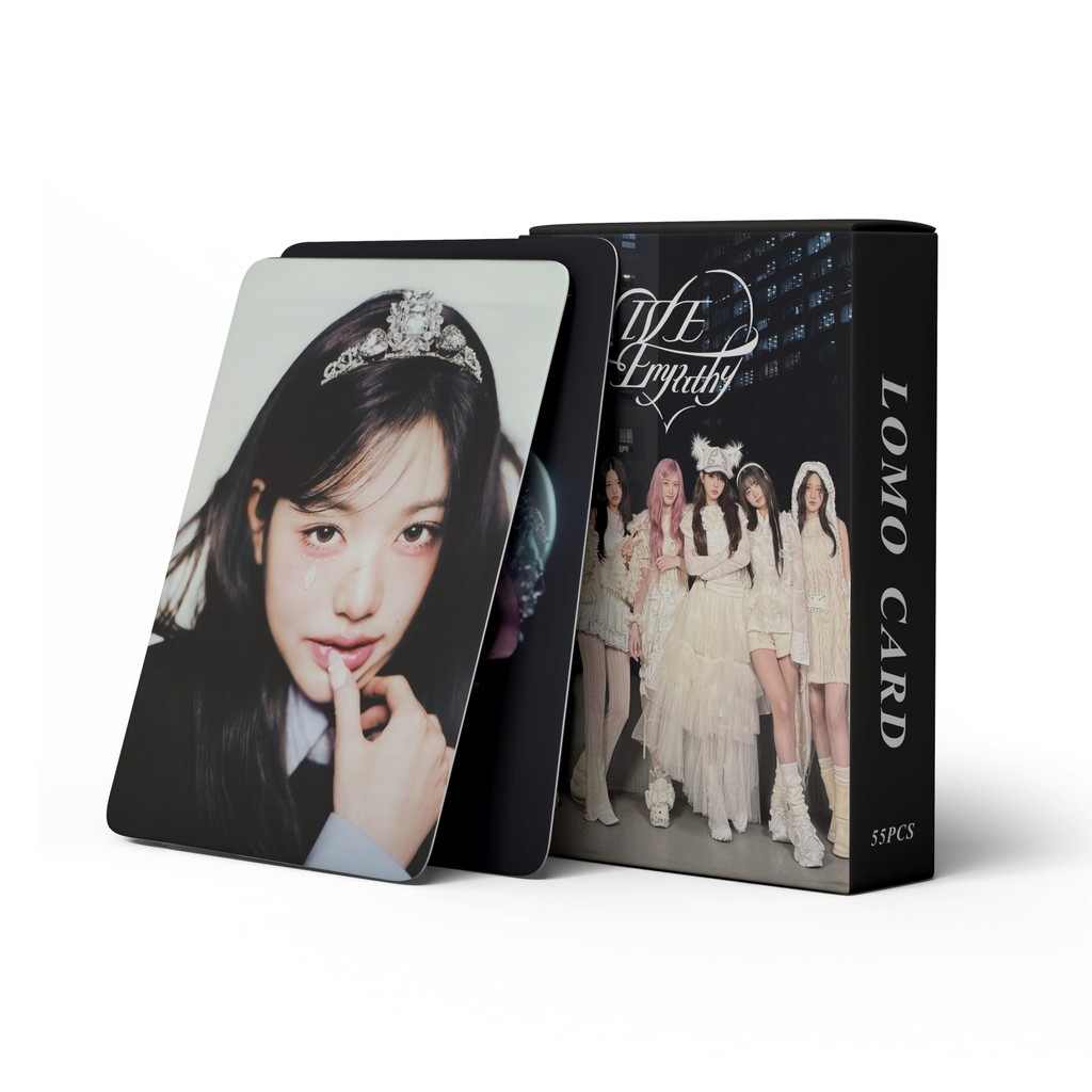 

55 Pcs in Stock IVE Jang Wonyoung EMPATHY Album Card Laser Card Photo Card Celebrity Fan Collection Card Postcard Gift