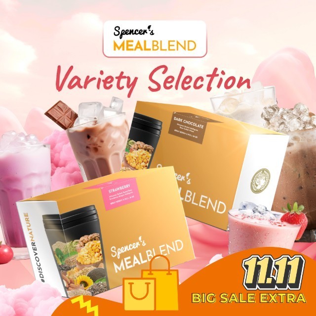 

[LIVE SALE] Spencer's MealBlend 1 BOX 15 SACHET - Pengganti Makanan Sehat Protein Shake Diet