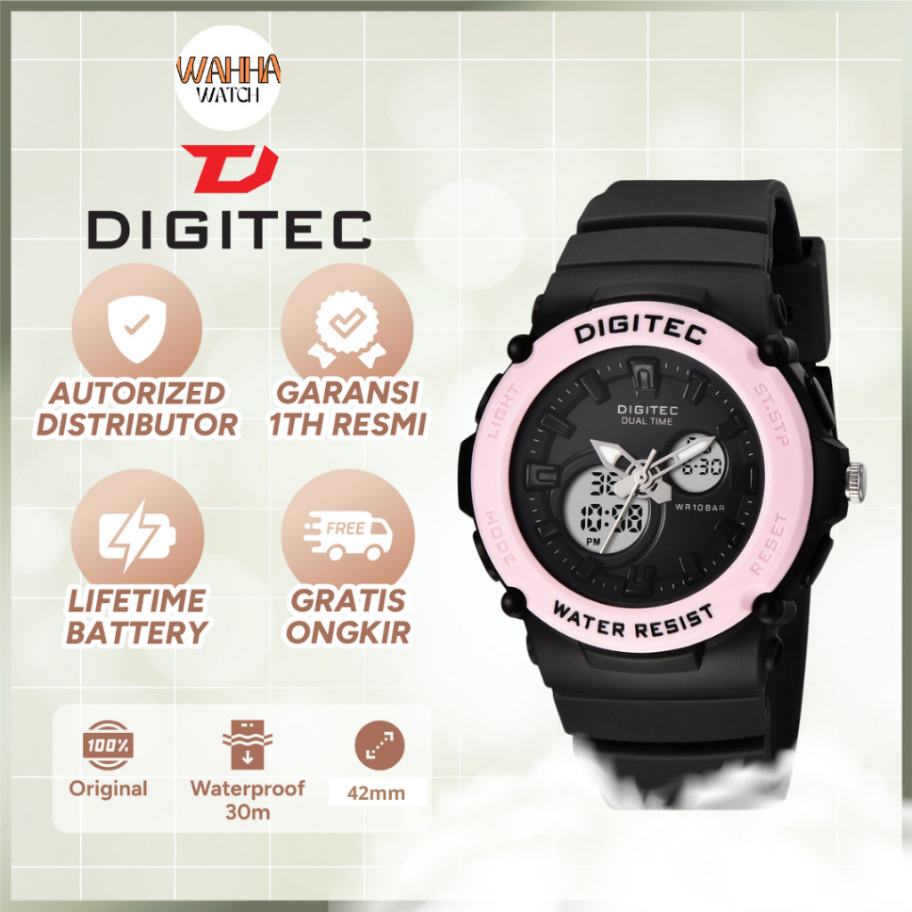 DIGITEC DA 4100 / DA-4100 / DA4100 Watch DG Jam Tangan Garansi Resmi 12 Bulan
