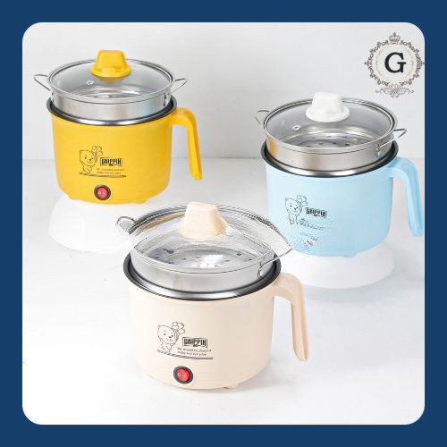 PANCI LISTRIK KUKUSAN STAINLESS STELL MULTI FUNGSI BERUANG/KOMPOR ELEKTRIK SERBAGUNA PEMANGGANG FRY 