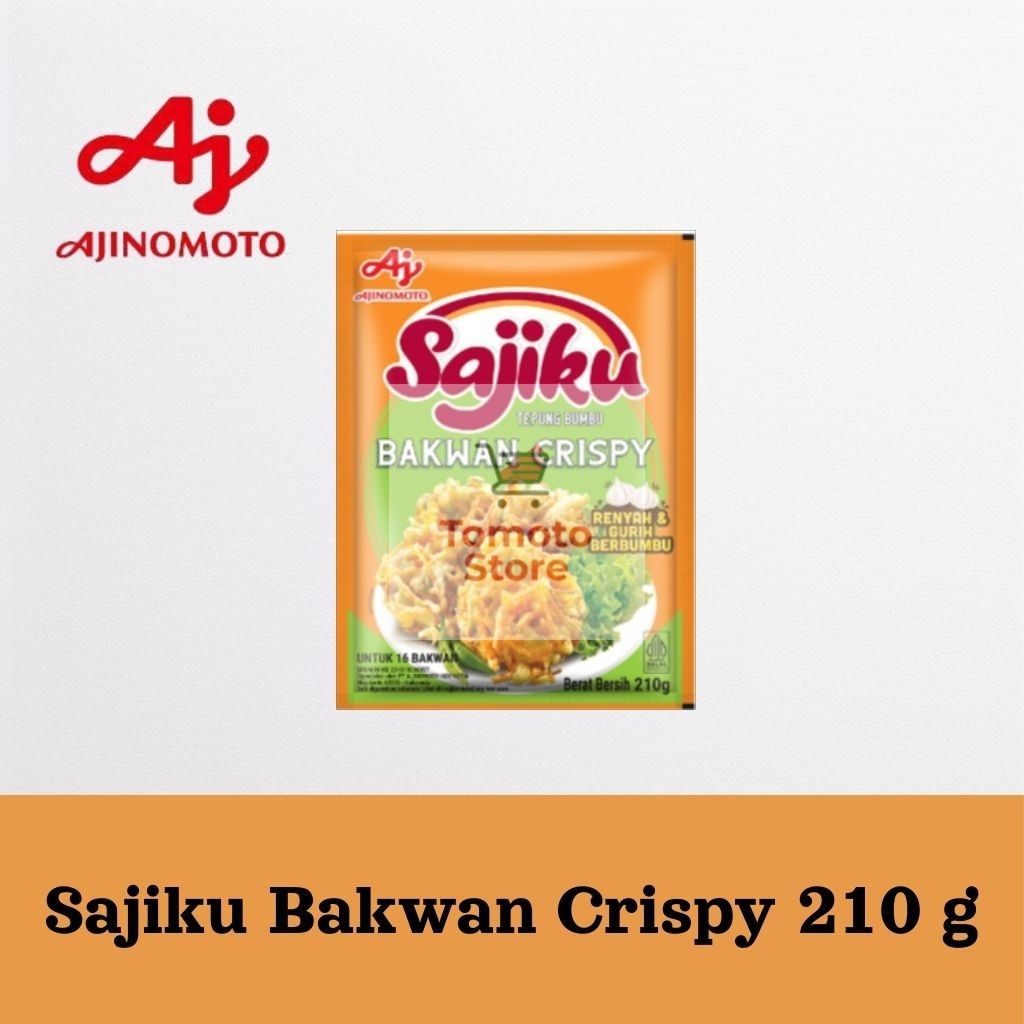 

✨ TOMOTOSTORE ✨ AJINOMOTO Sajiku Tepung Bumbu Bakwan Crispy Sachet 210 gr