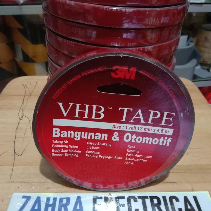 

Promo Double tape 3M VHB 24mm - 12mm - Lem 3M Merah - Double tape Otomotif - 48mm x 4,5 M Terlaris