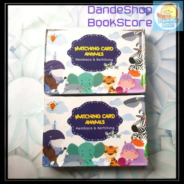 Matching Card Animals - Membaca dan Berhitung _ Kartu Belajar untuk anak anak