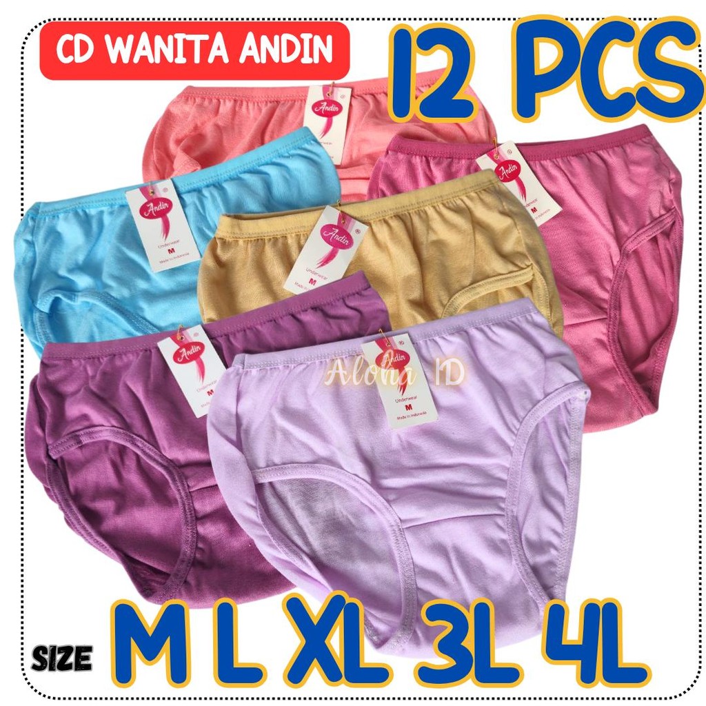 12 PCS Celana Dalam Wanita Anak Perempuan Remaja Wanita Remaja CD Anak SD SMP SMA Wanita Dewasa Gros