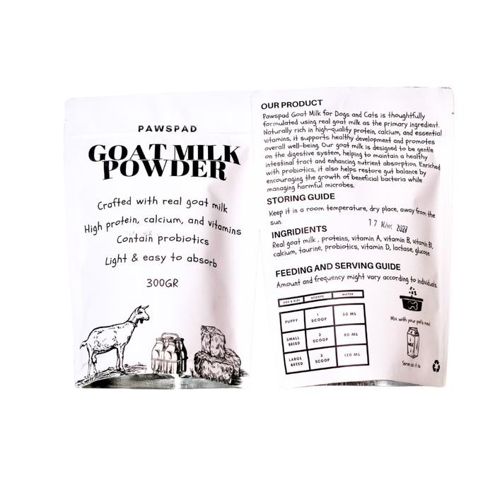 

PAWSPAD GOAT MILK POWDER SUSU KAMBING BUBUK ANJING DAN KUCING - 150 gram 1706