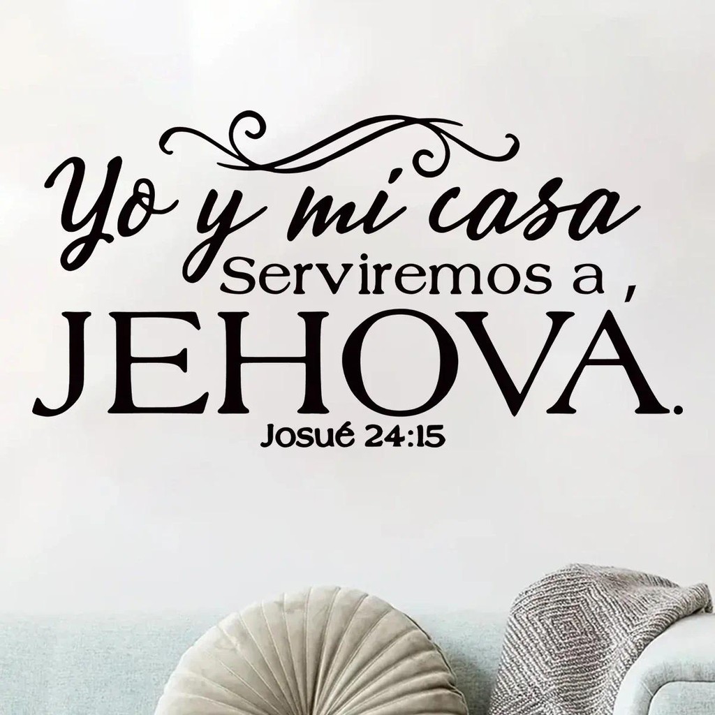 

Beautiful Jehova Teamwork Text Wall Sticker Decoration for Bed Room Stickers Wallpaper for Wall in Study Room Wall Art DIY
