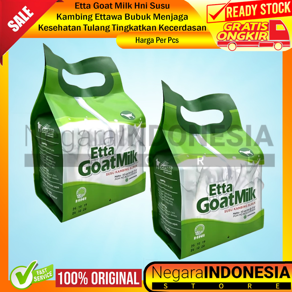 

Etta Goat Milk HNI HPAI Susu Kambing Ettawa Bubuk Nutrisi Otak Tulang Psoriasis Gangguan Pernapasan Imunitas Tubuh Syaraf Produksi ASI Kandungan Protein Kalsium Formula Herbal Alami Pencernaan Anak Lansia Ibu Menyusui Kecerdasan XRFA Asupan Harian Sehat