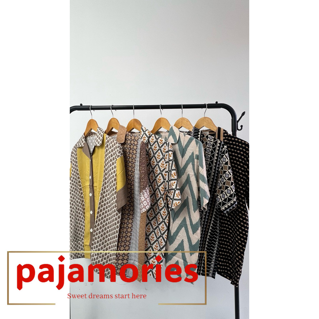 Short Sleeve Long Pants Pajamas baju tidur nyaman  daster santai di rumah  baju tidur lucu untuk had