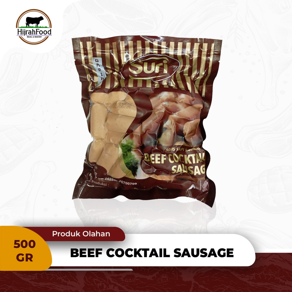 

Suri Sosis Sapi Breakfast 500 gr Beef Cocktail Sausage