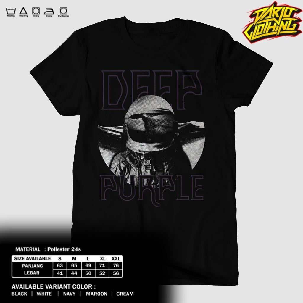 Kaos DarjoClothing -  KAOS BAND - KAOS DEEP PURPLE - BAJU DEEP PURPLE - BAJU MUSIK ROCK METAL