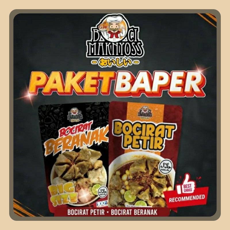 

PAKET BOCIRAT BAPER BOCI MAKNYOSS (BERANAK & PETIR)