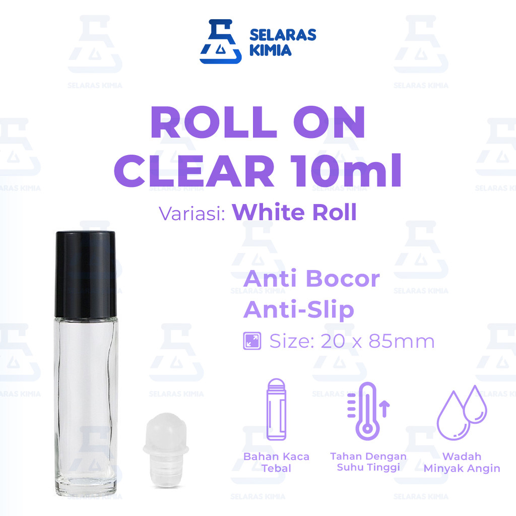 BOTOL ROLL ON CLEAR 10ML / BOTOL ROLL ON 10ML BENING