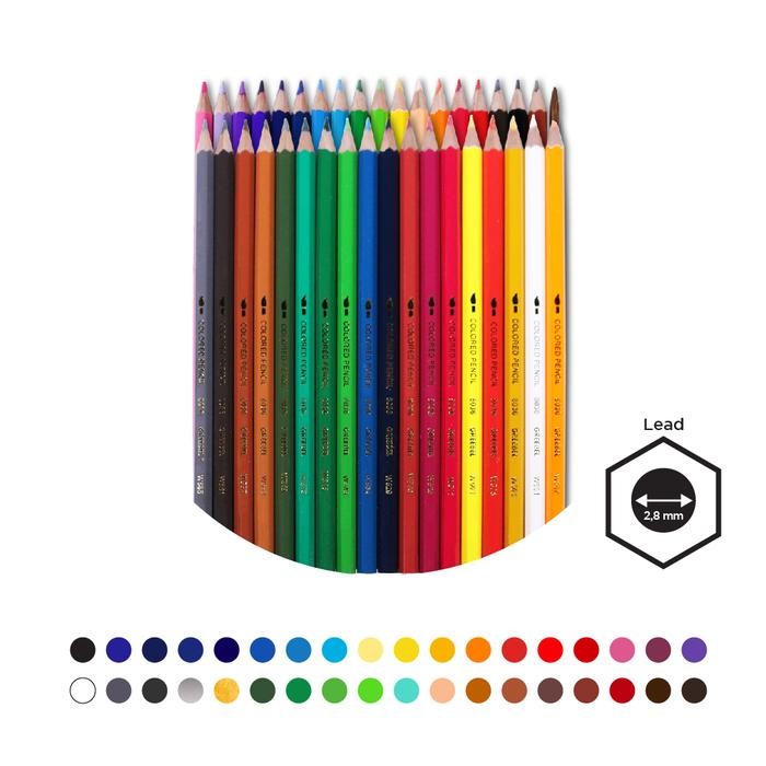 

TERLARIS! Greebel Pensil Warna (2736) 36 Warna Watercolour Tin Case / Pensil Warna Greebel / Coloring Pencil Warna Aman untuk Anak Mewarnai - 36 warna