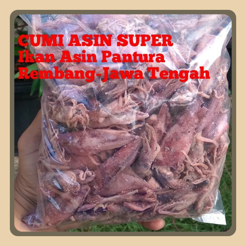 

Cumi Kering Asin Super 1 Kg Tanpa Pengawet