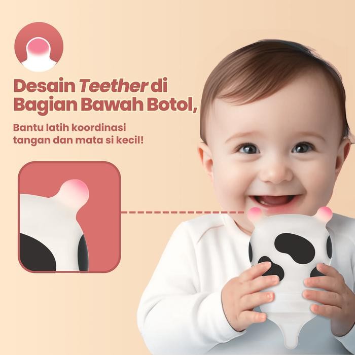 Promo {free kaoskaki}MooMoo ibebe ultra DBF 20 ultra soft 4in1 silicon Botol Susu Bayi Wide-Neck 150