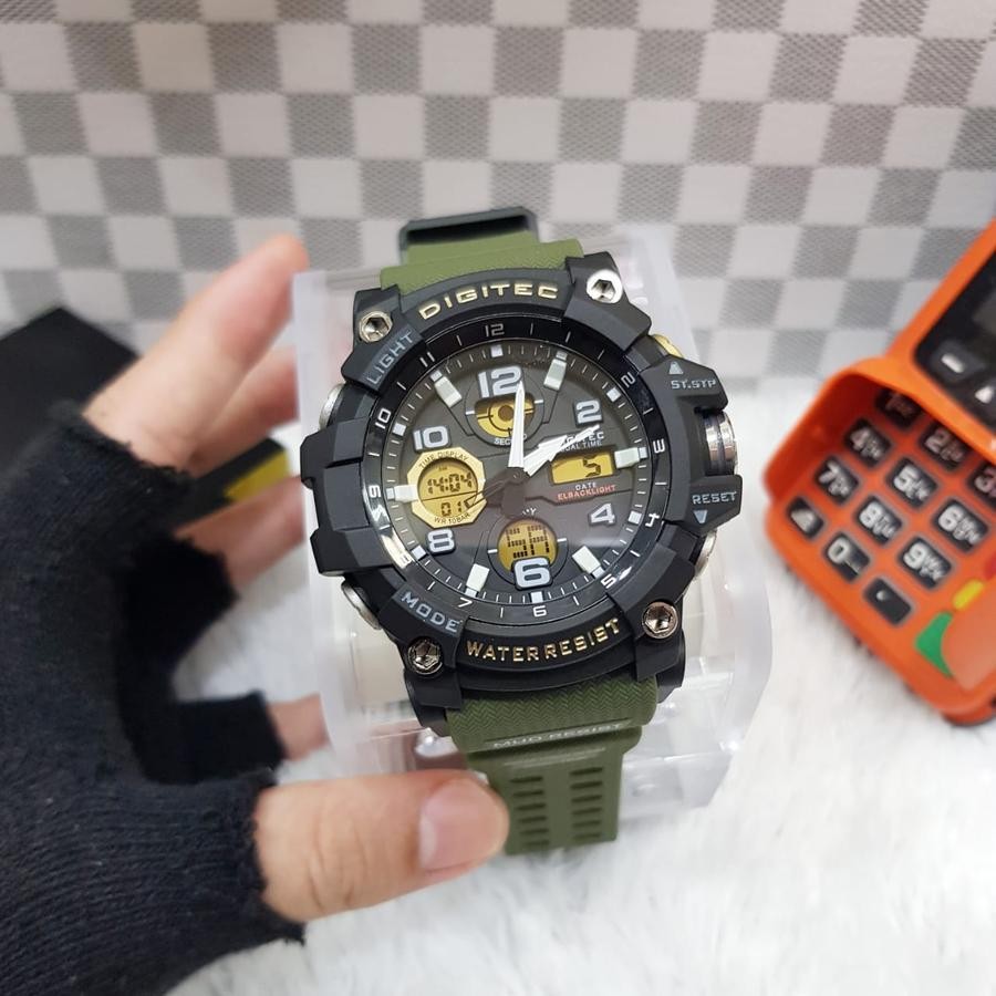 Original 100% JAM TANGAN PRIA DIGITEC DA 2125 / DA-2125T DA2125T WATERPROOF GARANSI RESMI 1 TAHUN