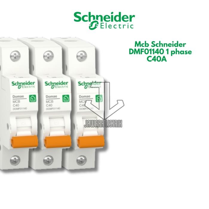 SCHNEIDER MCB 40 AMPERE 40A DOMAE 1 PHASE CIRCUIT BREAKER