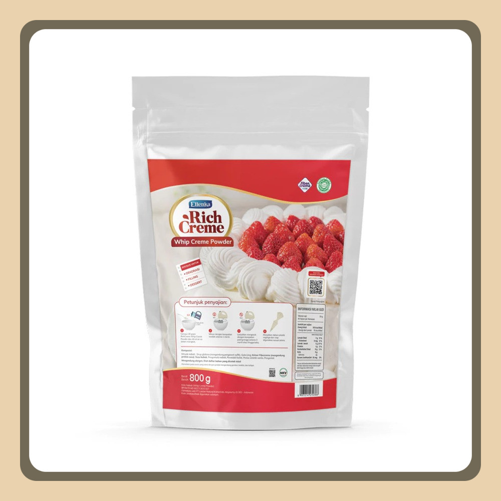 

Rich Creme Whipping Cream / Bubuk Krim Kocok Pouch 800gr