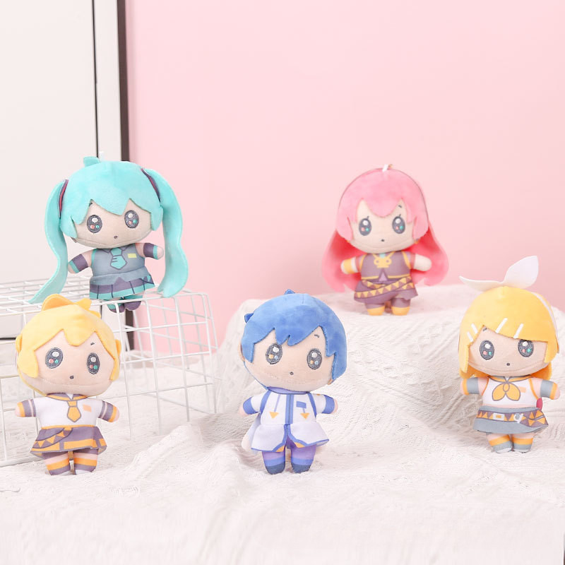 

New Kawaii Cartoon Hatsune Miku Doll Cute Plush Pendant School Bag Pendant Key Chain Doll Toy Doll Children's Birthday Gift