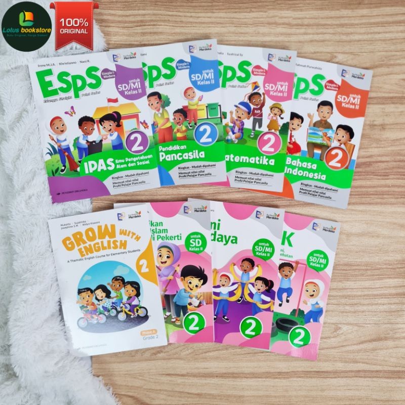 

Seri Esps SD Kelas 2 - Kurikulum Merdeka - Penerbit Erlangga - Buku Original