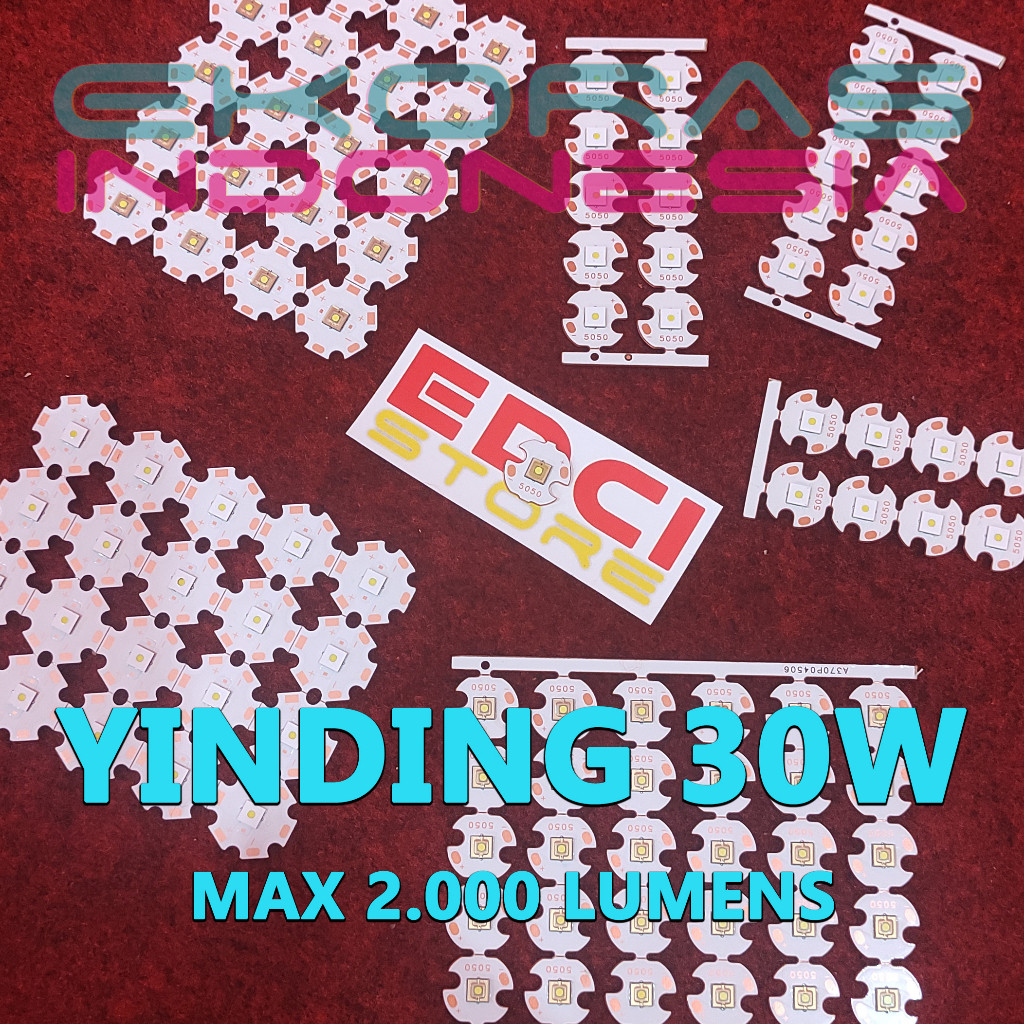 LED Yinding 5050, 3V 30W, 6000-8000K, 2000 Lumens Round Thrower