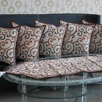 Sarung Bantal Kursi Sofa Set Batik Risang Coklat - Ukel Coklat