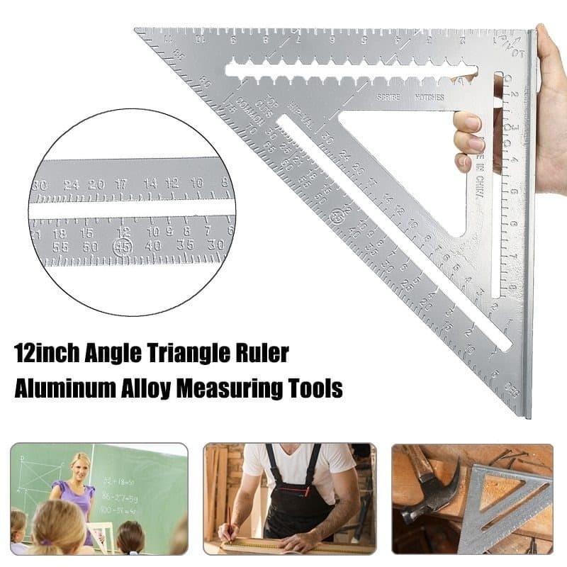 

Speed Square 12 Inch Penggaris Woodworking Siku Tukang Segitiga