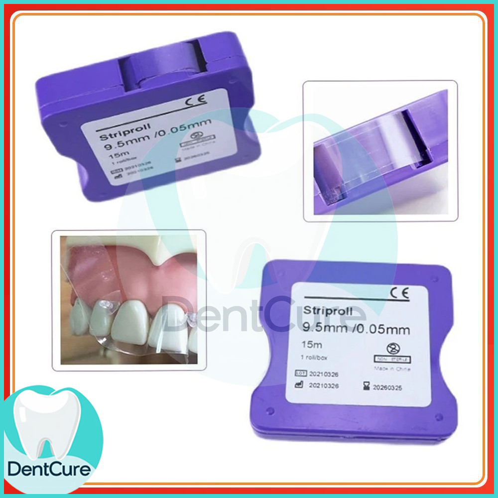 Dental resin matriks matrix band transparan / mylar seluloid celluloid strip
