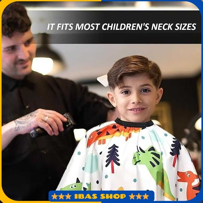 Kain Kip Anak Barbershop Haircut Apron Polyester 120x80cm - T-12
