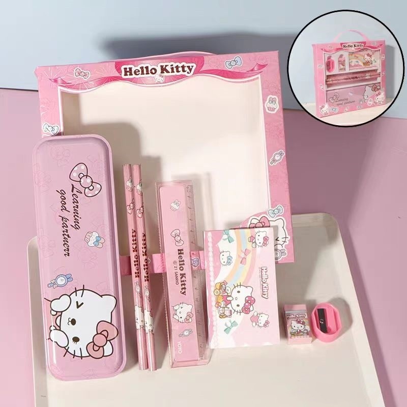 

Voova Set Kotak Pensil/ Set Box Hadiah Anak/ Set Stationery Alat Tulis Kotak Pensil Karakter Lucu/