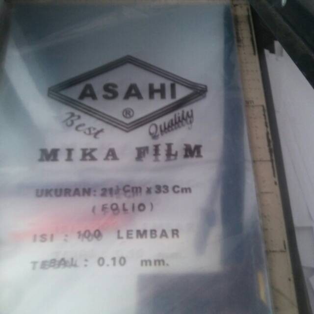 

PLASTIK MIKA JILID BERKUALIATAS MEREK ASAHI UKURAN FOLIO DAN A4