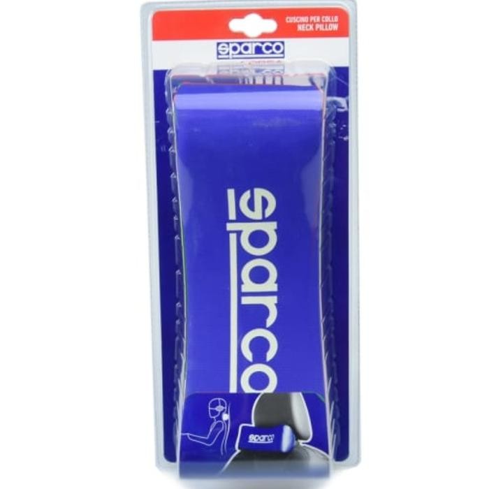 SPARCO bantal leher jok mobil / neck pillow Bantal Leher Jok sparco - Biru