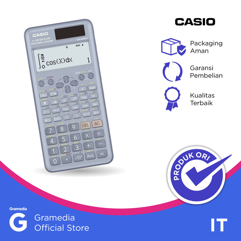 

Gramedia Jambi - Casio Calculator FX-991Esplus-2 Blue