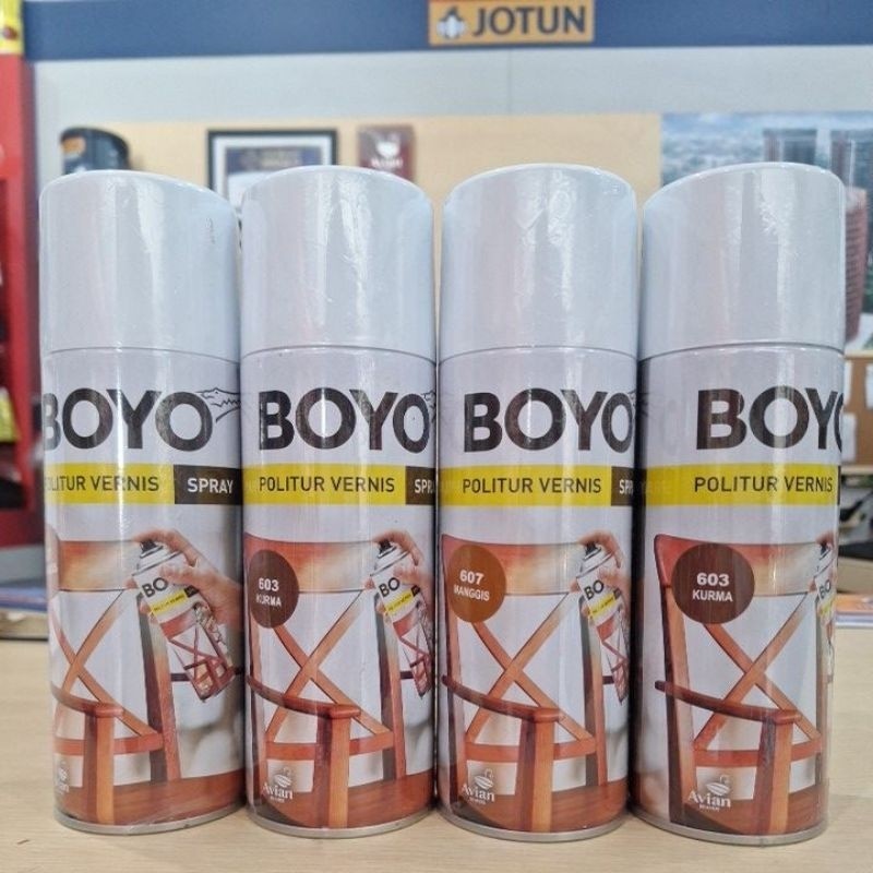 Avian Boyo Politur Vernis Spray 400cc Boyo Semprot Boyo Spray Politur Boyo Politur Spray