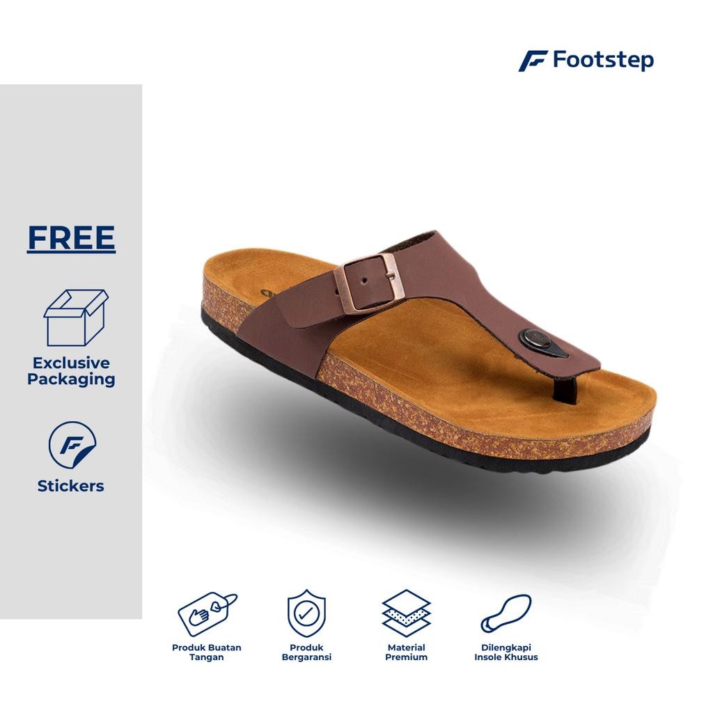 Sandal Jepit Slide Pria Footstep Footwear – Tora Brown