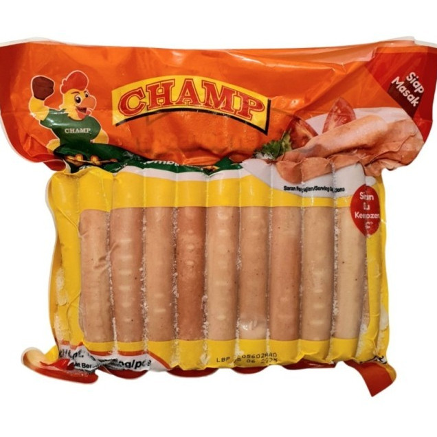 

Sosis Ayam Champ Sosis Ayam isi 40 Kemasan 1 Kg