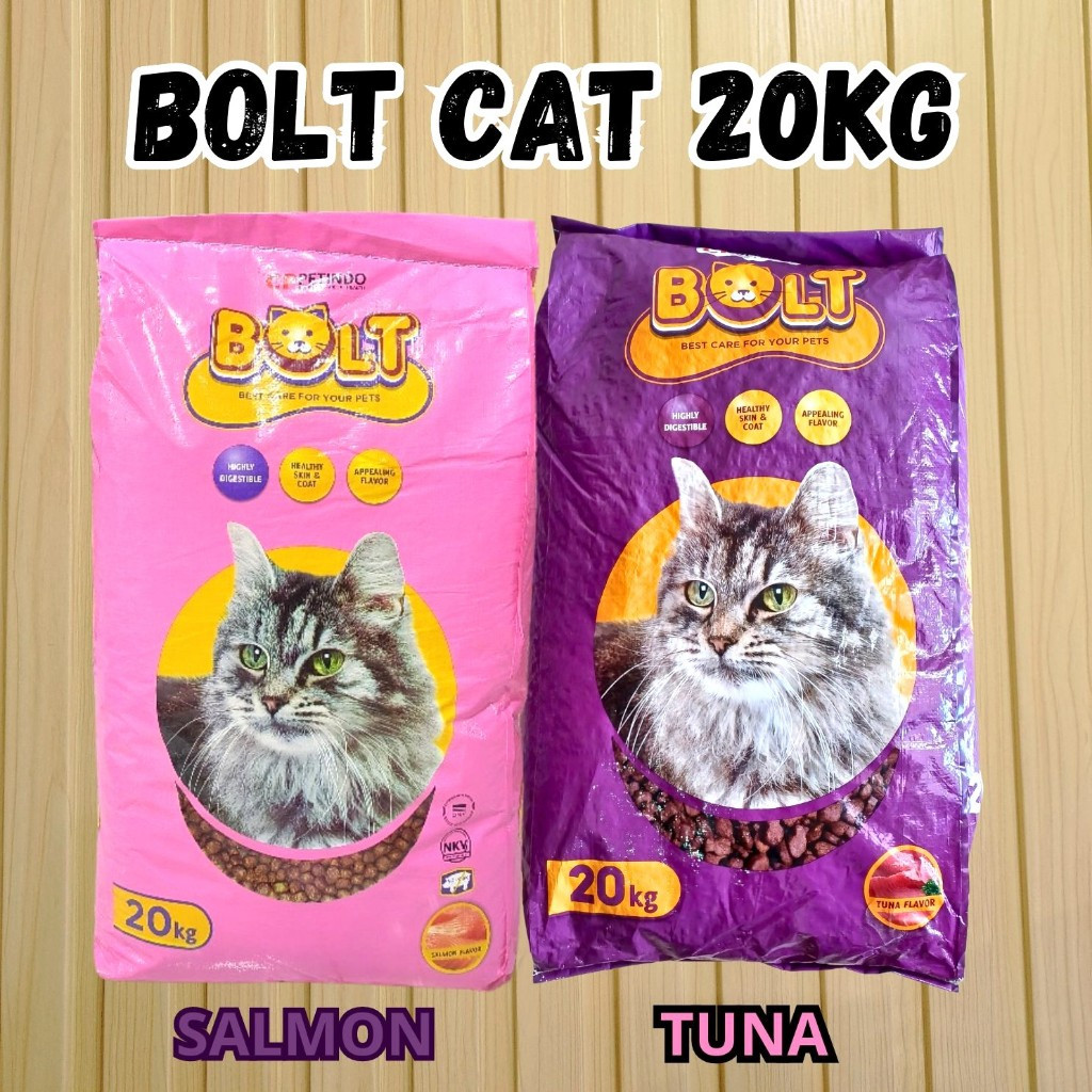 Bolt Makanan Kucing Kering BOLT 20kg Tuna & Salmon 20 Kg