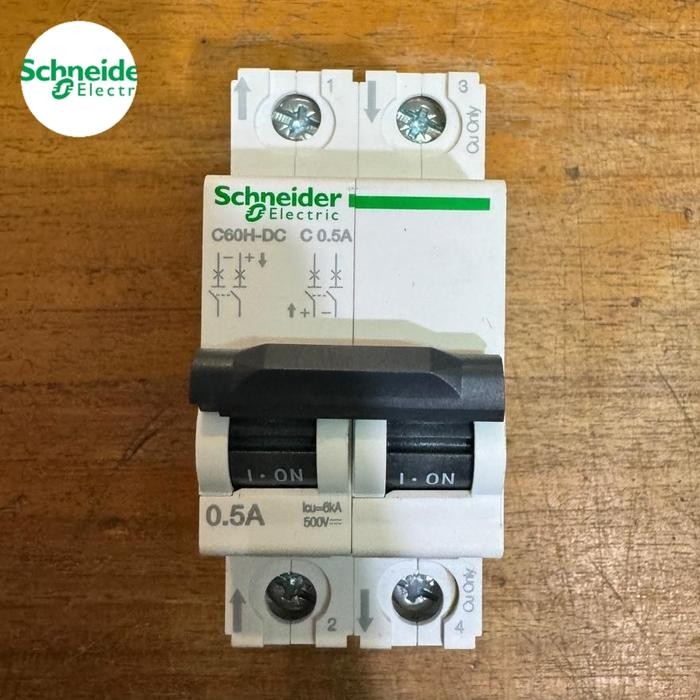 MCB DC C60H-DC 2P 0.5A A9N61520 SCHNEIDER