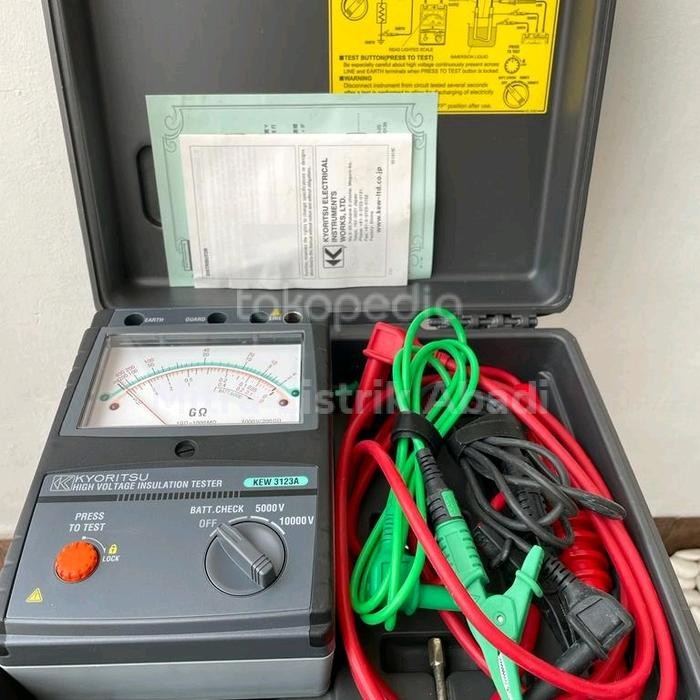 KYORITSU KEW 3123A MEGGER ANALOG INSULATION TESTER