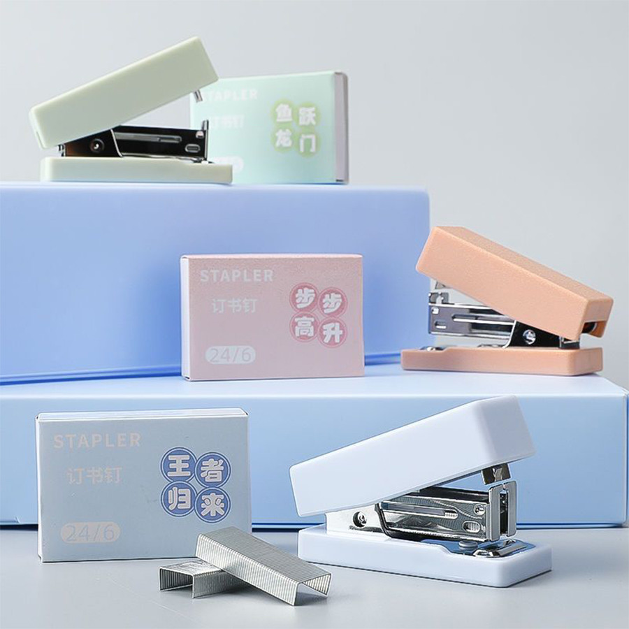 

Mini multifunctional Stapler Set Comes with 1,000 Staples for Students to Bind Test Papers Stationery School Office Supplies
