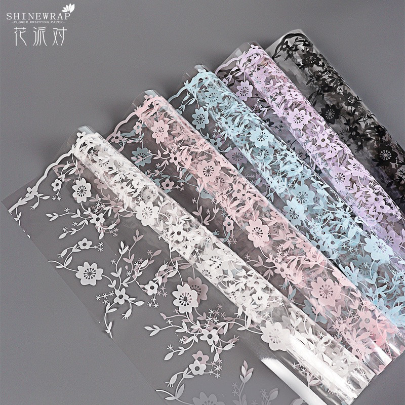 

[ 20 LEMBAR ] Kertas Bunga Cellophane Motif Mawar Transparan Flower Paper Wrapping Paper Kertas Buket Bunga AS Grosir