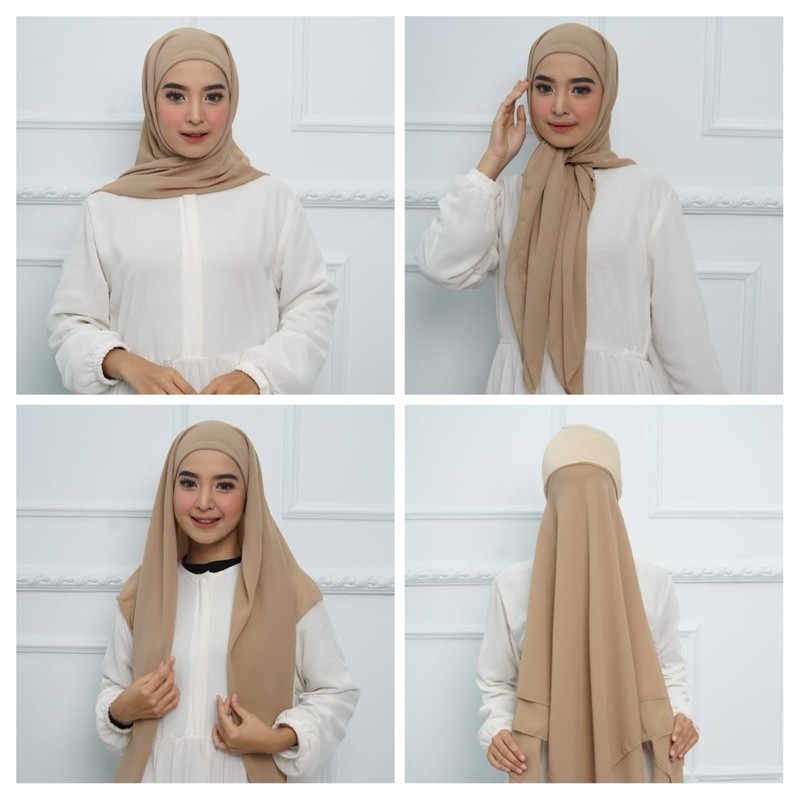 Uju Style - JILBAB SEGITIGA CERUTY BABYDOLL || HIJAB INSTAN INNER CIPUT CERUTY 2 LAYER