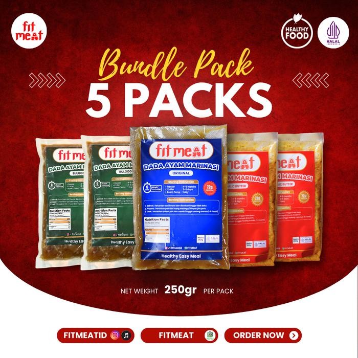 

5 PACK FITMEAT Dada Ayam Marinasi (5x250gr)