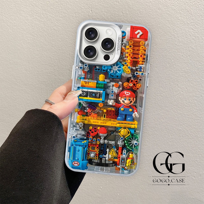Casing Kompatibel Untuk iPhone 11 Lego Mario mekanik yang menyenangkan 7plus 8plus x xr xs max 11pro