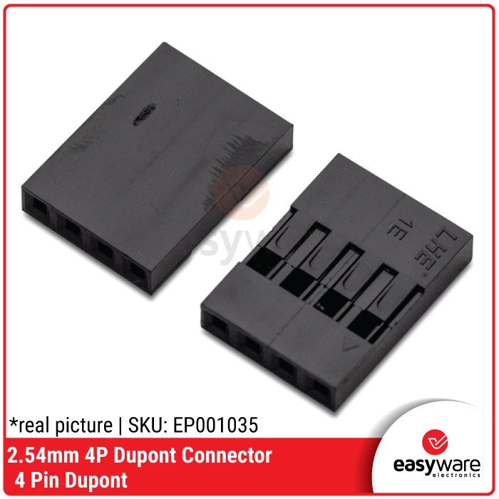 PART & TOOL Black housing dupont connector 4P 4 pin housing connector 2.54mm CO27