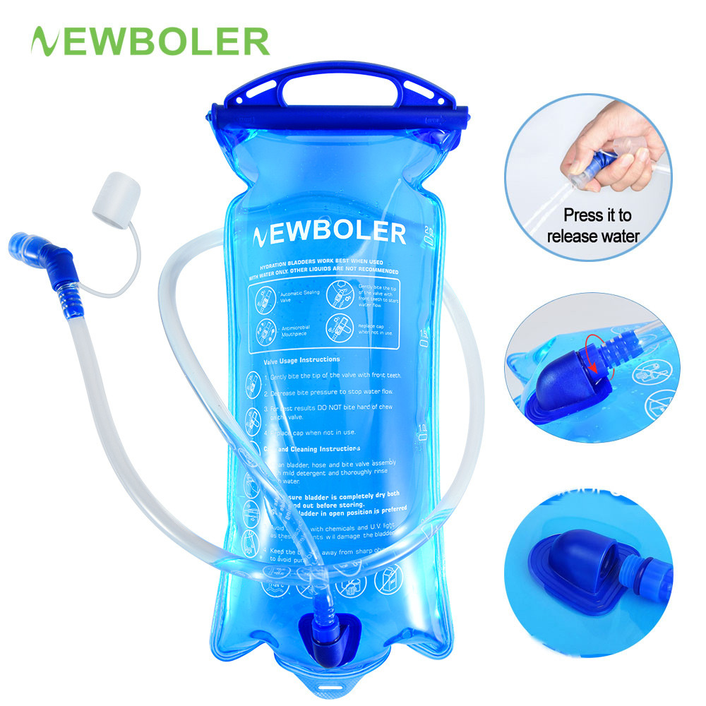 1.5L 2L 3L Water Bag Sports Backpack Bicycle Riding Water Bag Portable Food Grade Outdoor Drinking W