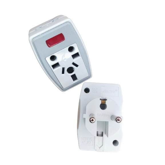 Steker T Kombinasi / Multi Fungsi / Colokan Listrik T MITSUI MB272 VENUS (GW)