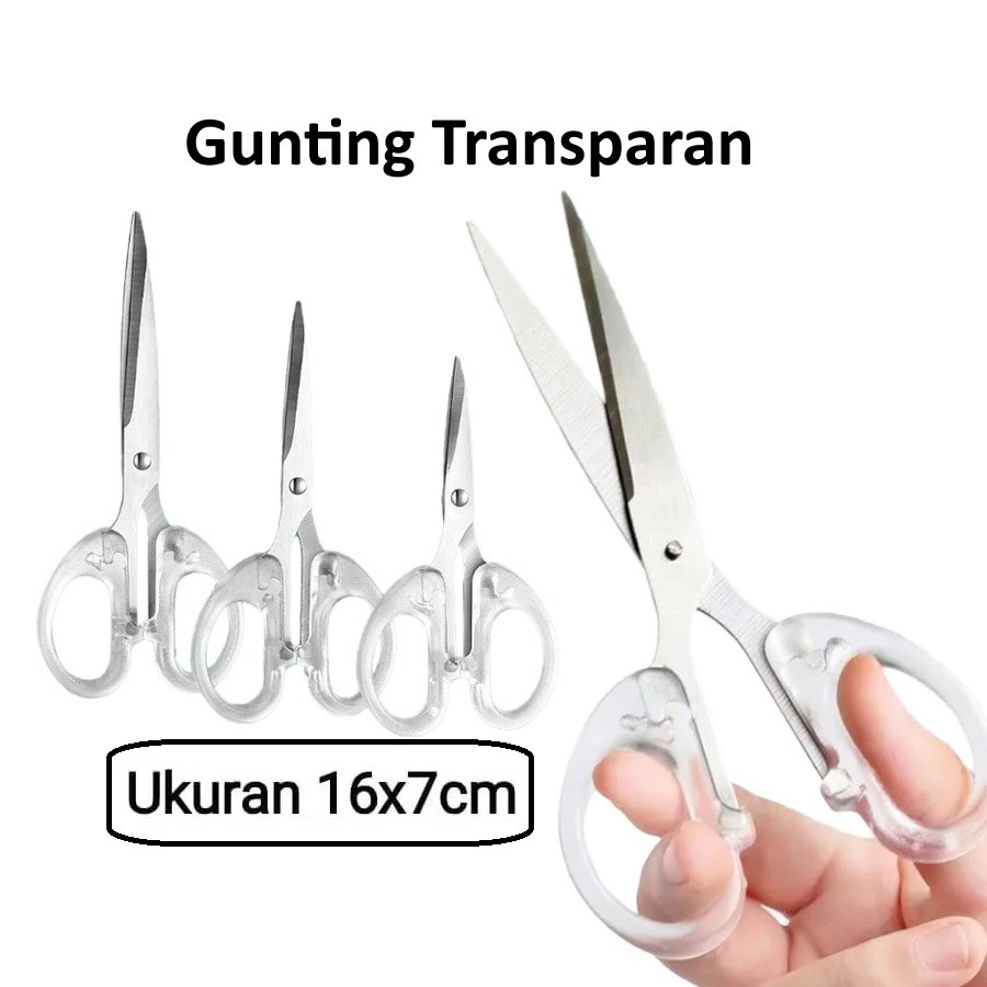 

Gunting Kertas Bening Transparan Multifungsi Tajam