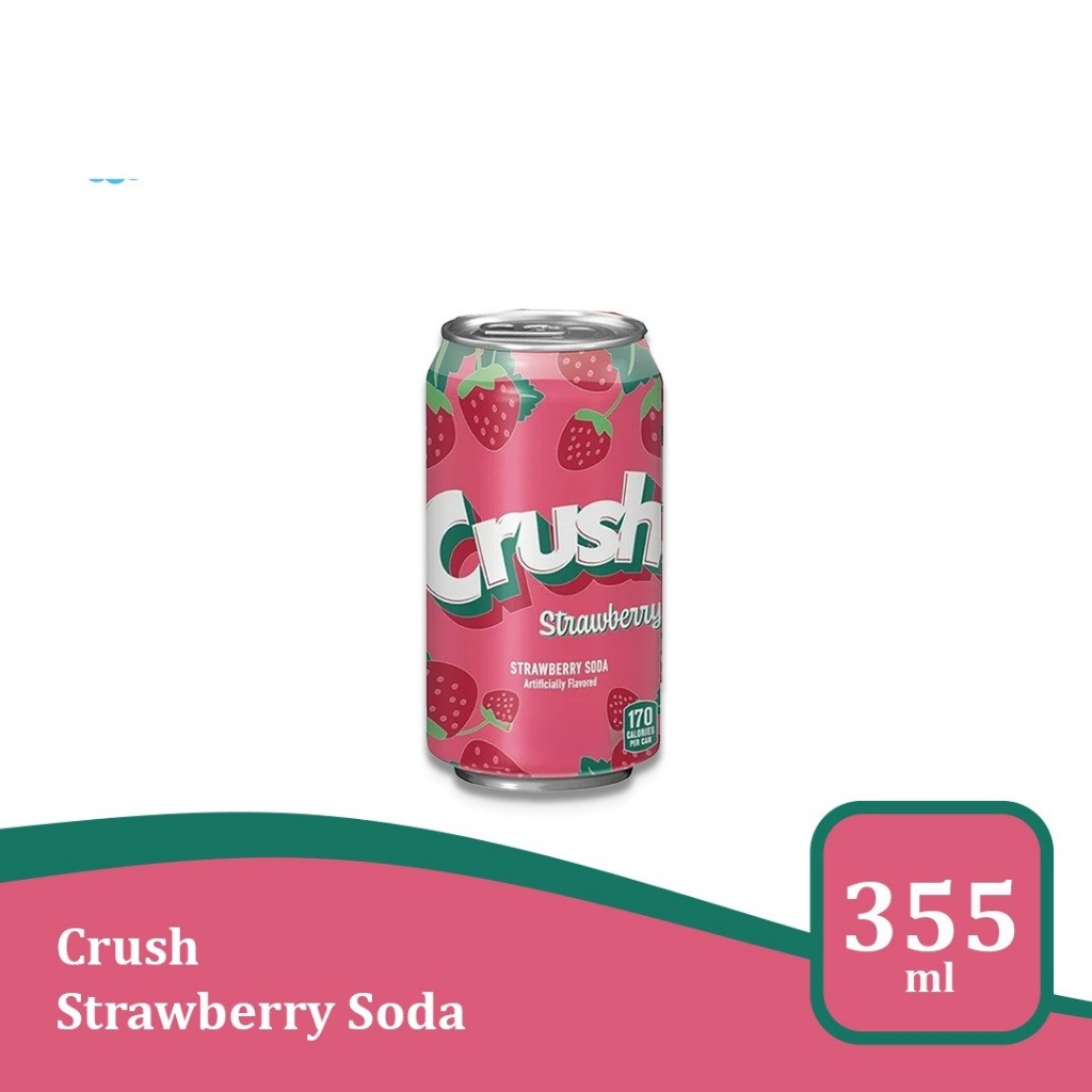 

Crush Strawberry Soda 355ml - Minuman impor USA